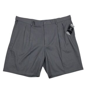 PGA Tour Golf Shorts Expandable Waistband Pleated Gray NWT